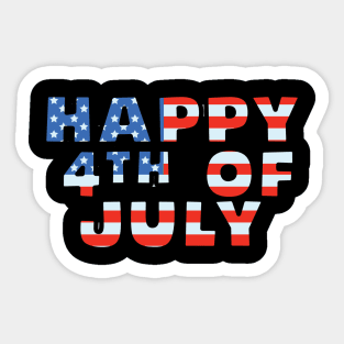 Happy 4th of July Sticker